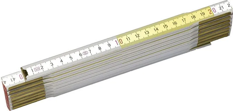 Mesure Pliante 2M X 17Mm Bois Blanc-Jaune Stanley 0-35-458