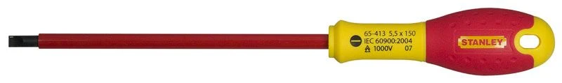 Tournevis Electricien Isole 1000V 3,5X75Mm Fatmax Stanley 0-65-411