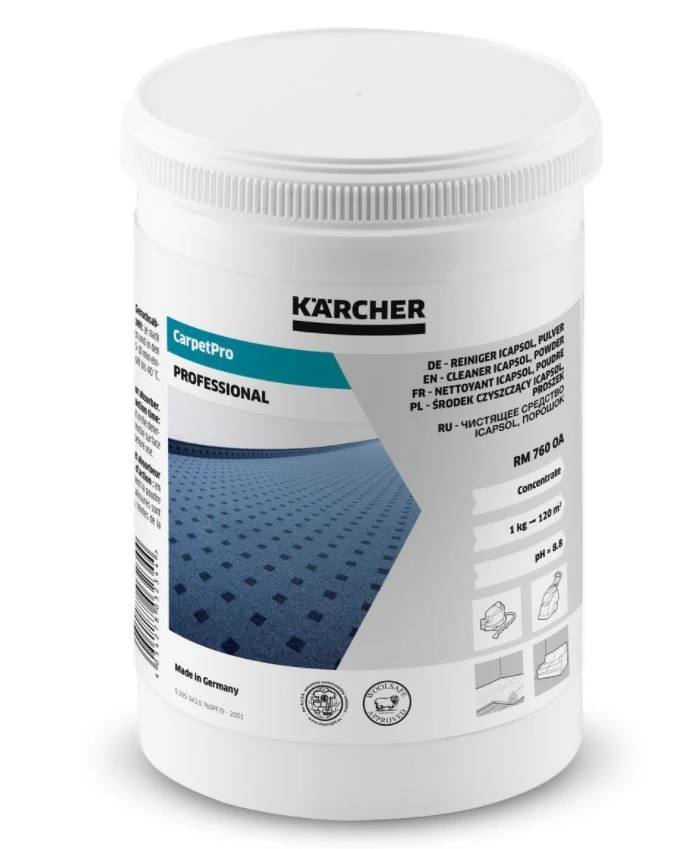 Nettoyant pour moquettes RM 760 CarpetPro en poudre, 0.8 kg Karcher 6.295-849.0