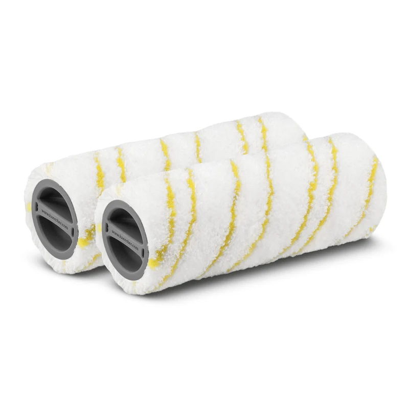 Set jaune de brosses-rouleaux en microfibres pour FC Karcher 2.055-006.0