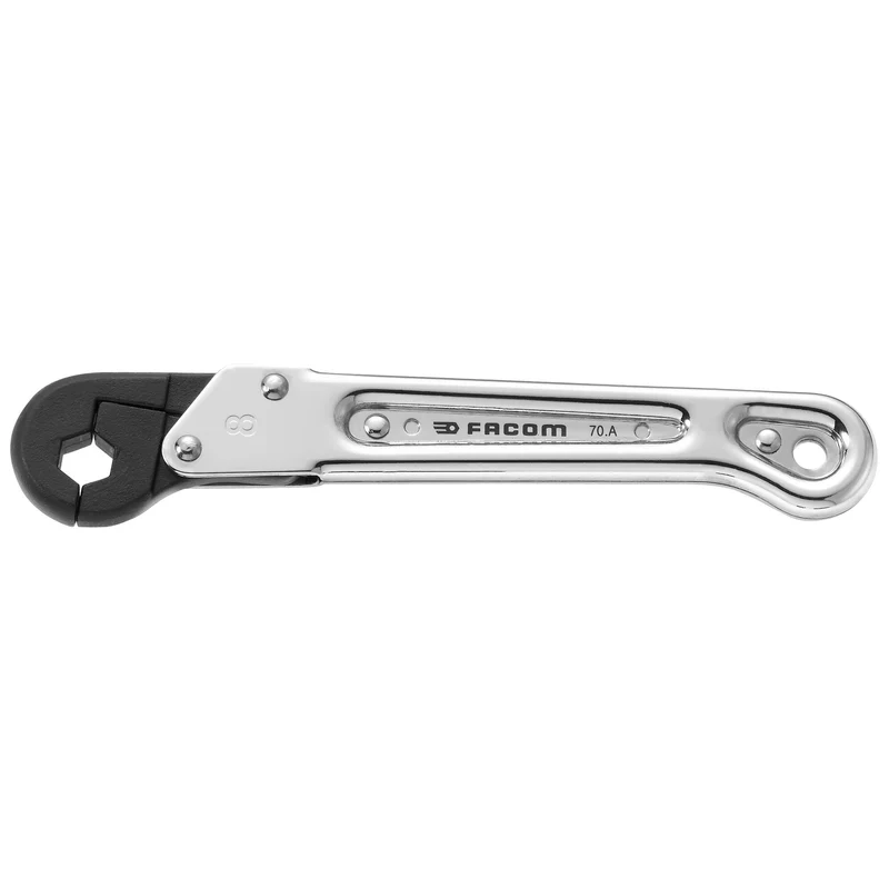 Cle a tuyauter a cliquet 10mm 70a.10 Facom