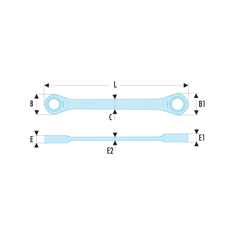 Cle cliquet oeil 15d 22x24 mm 65.22x24 Facom