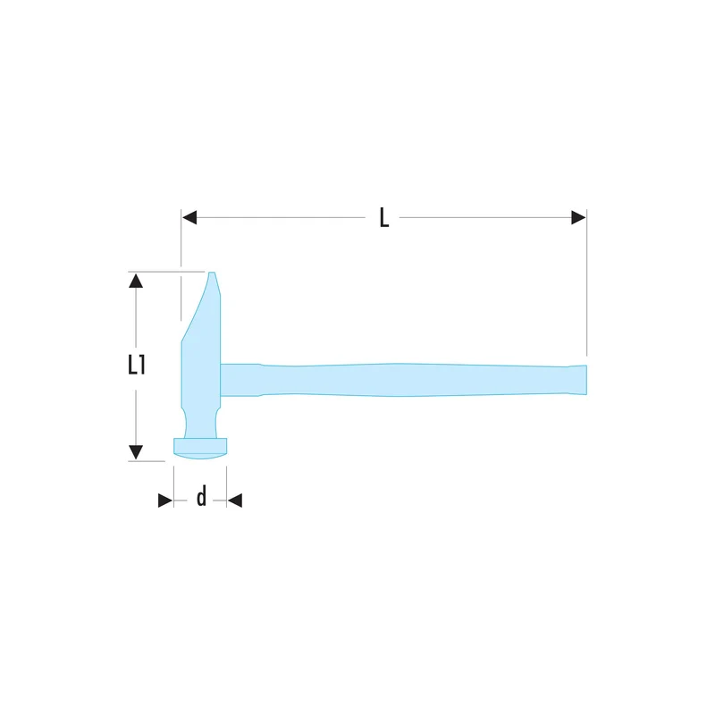 Marteau a ganir tete rde 30mm 860h.30 Facom