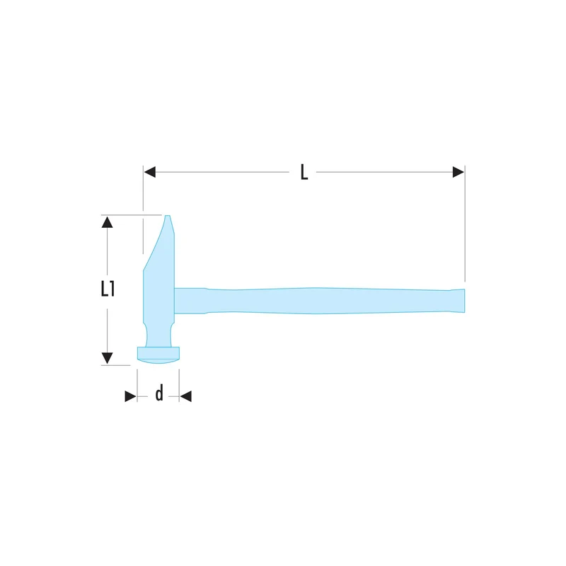 Marteau a garnir tete rde 28mm 860h.28 Facom