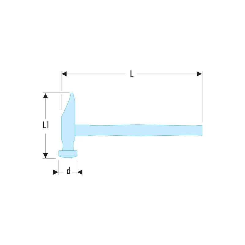Marteau a garnir tete rde 26mm 860h.26 Facom