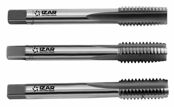 Jeu de 3 tarauds Acier rapide 12 x 175
