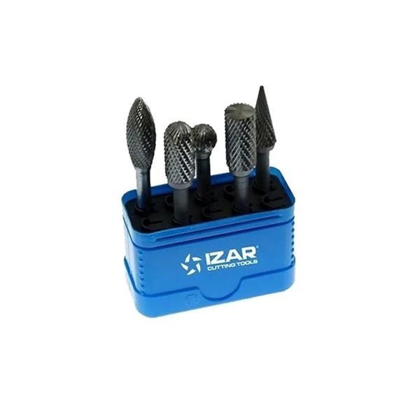 Set de 5 fraises limes rotatives carbure Izar