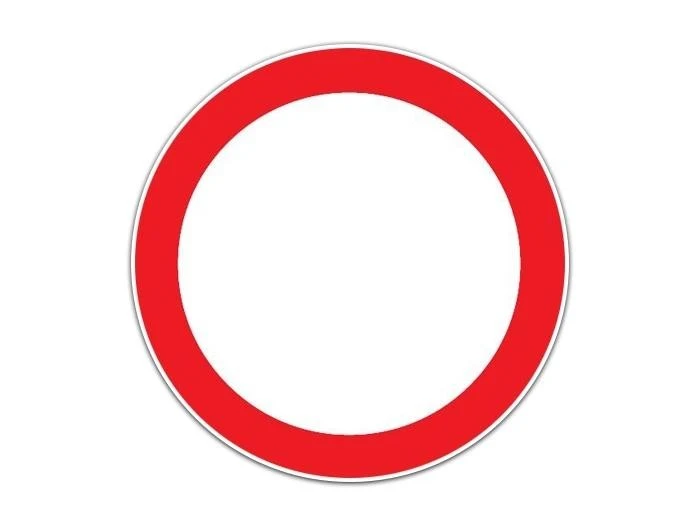panneau interdit a tout vèhicule