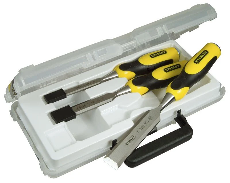 Ciseau A Bois Bimatiere - Jeu De 3Pcs Stanley 2-16-887