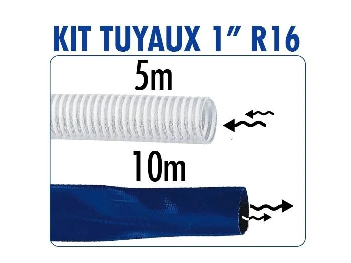 Kit tuyaux pour motopompes 1 SDMO R16