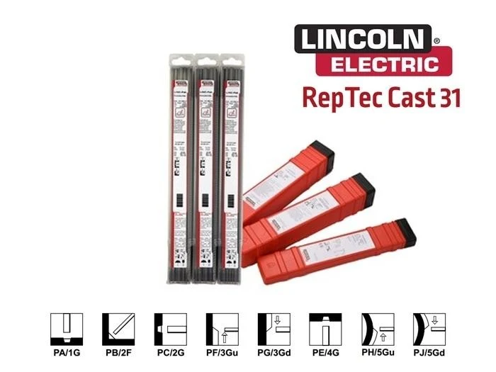 Electrode LINC Cast 31 NiFe 3,2X350 étui de 1kg 33 electrodes