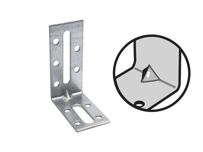 Équerre de fixation avec renfort SIMPSON - A50xB55xC30 - ép.2 mm - EFIXR553