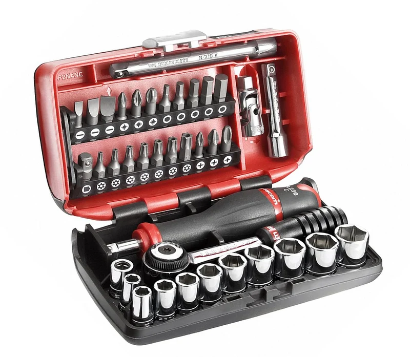 Coffret 1/4 6 pans métriques 38 pièces Facom R2NANOPB