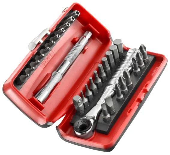 Coffret d'embouts 1/4 avec cliquet compact R.180J31PB Facom