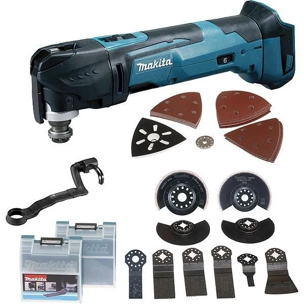 Découpeur-ponceur multifonctions 18 V Li-ion (Produit seul + kit d'accessoires)Makita