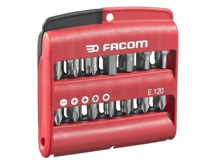 Jeu mixte de 28 embouts (Fente, PH, PZ, 6 pans et Torx) - Facom - E.120