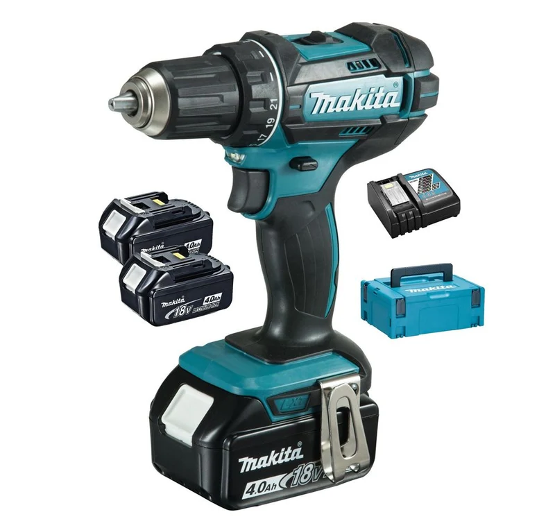 Perceuse visseuse 18V Li-Ion 4Ah 13 mm 3 batteries DDF482RM3J Makita